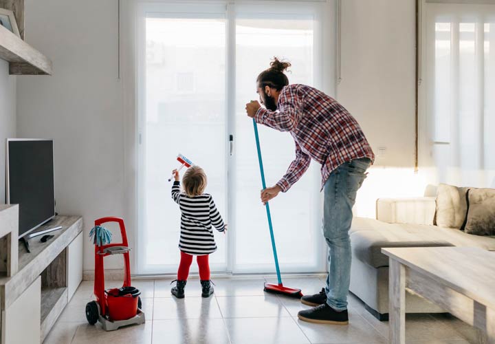 تمیز کردن خانه در 3 سوت-تمیزکردن خانه را به فعالیتی سرگرم کننده تبدیل بکنید